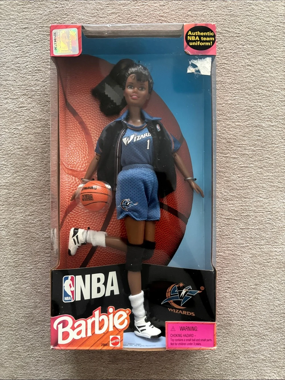 Barbie NBA Washington DC Wizards African American Doll - Official 1998 Mattel